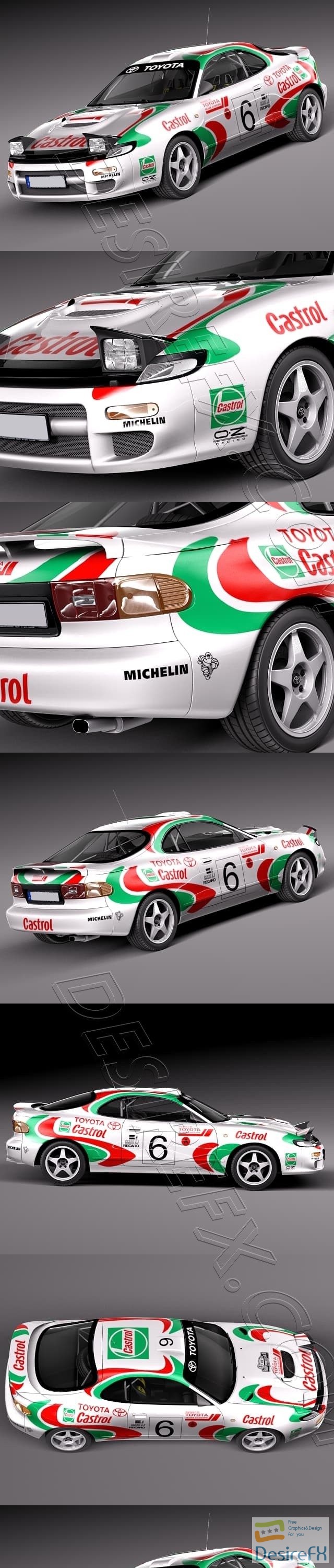 Toyota Celica WRC CarlosSainz 1991 3D Model
