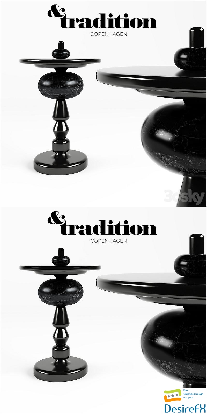Tradition Shuffle Table 3D Model