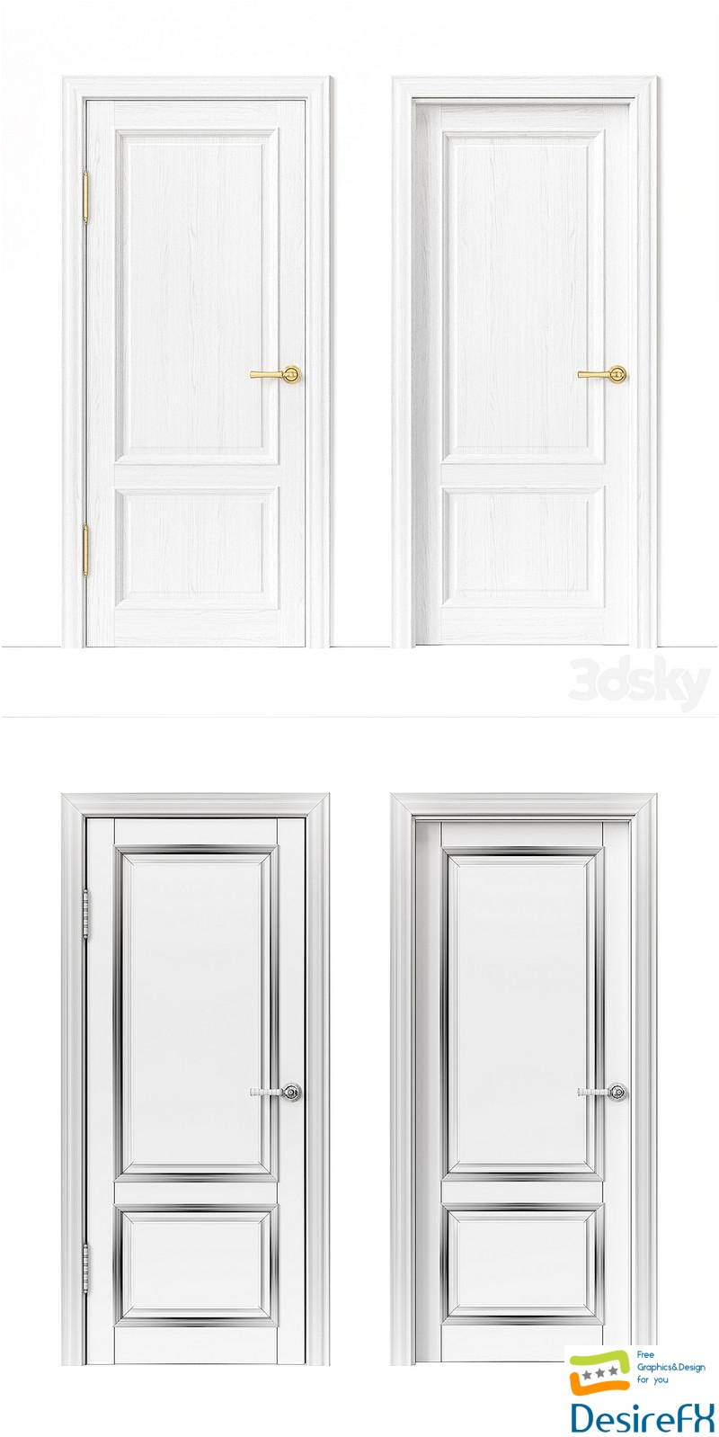 Uberture doors. Rimini Collection 003 3D Model