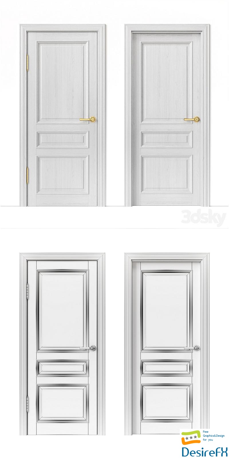 Uberture doors. Rimini Collection 3D Model
