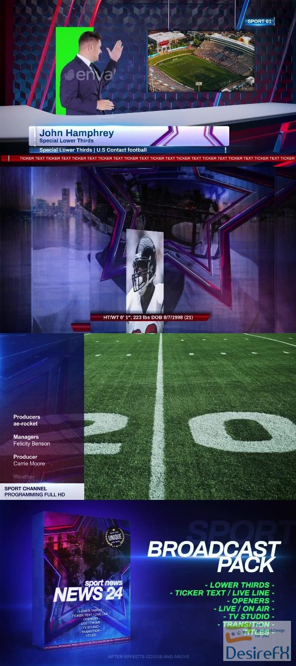 VideoHive Broadcast Pack Sport News 27956622