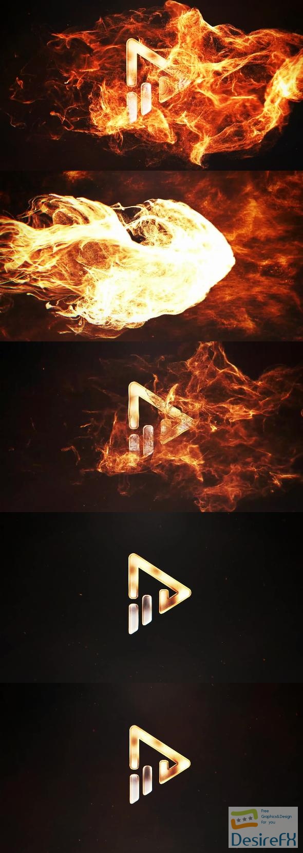 VideoHive Fire Logo Reveal 50303505