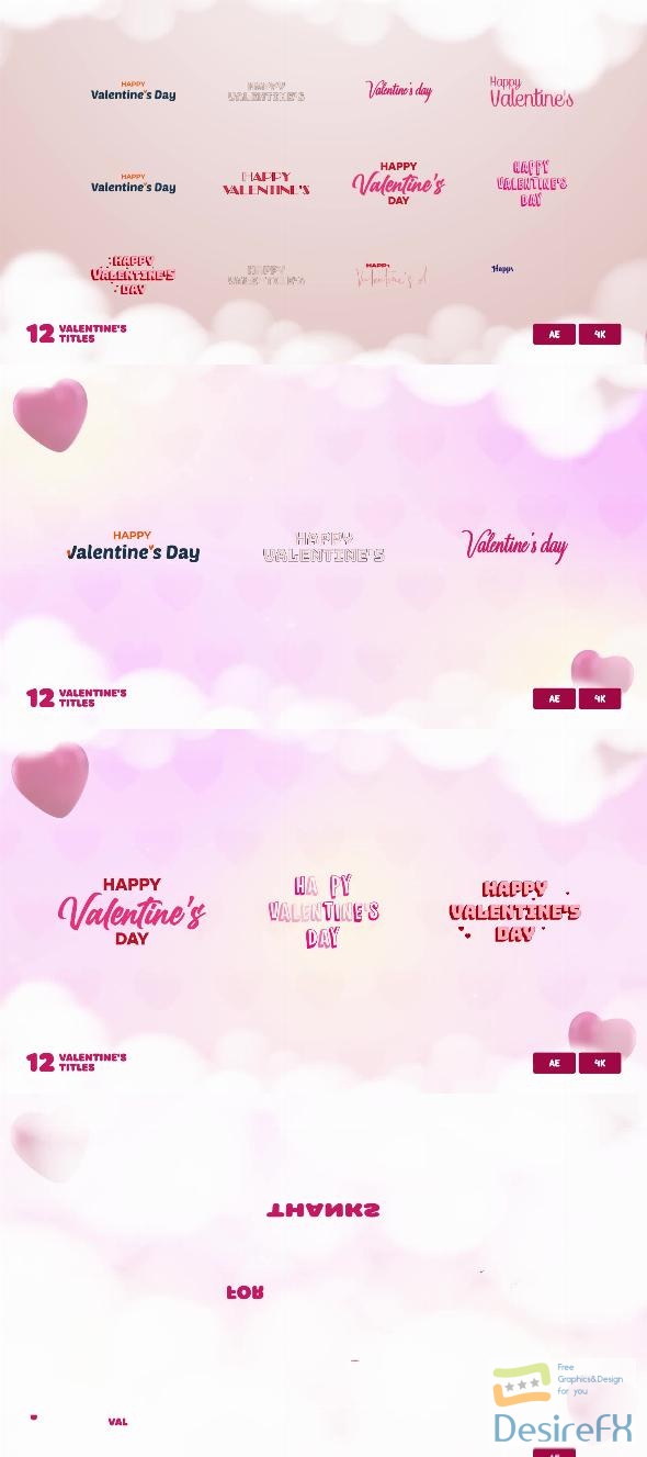 VideoHive Happy Valentine’s Day Typography 50500307