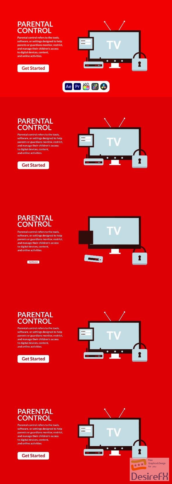 VideoHive Parental Control Design Concept 50691368