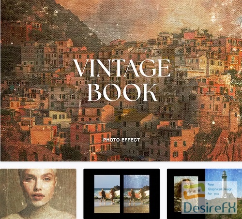 Vintage Book Photo Effect - 92015736