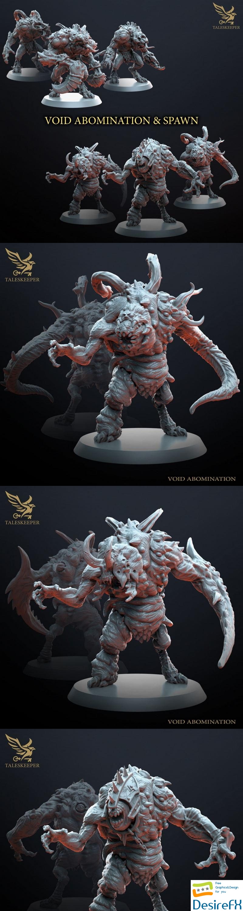 Void Abomination & Spawns - 3D Print