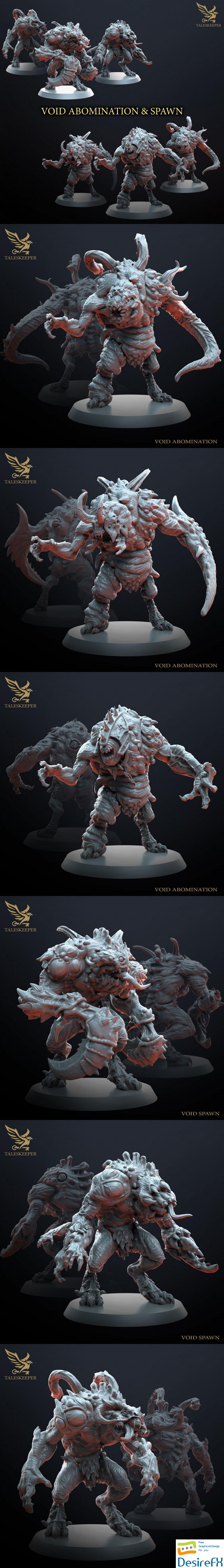 Void Abomination & Spawns - 3D Print