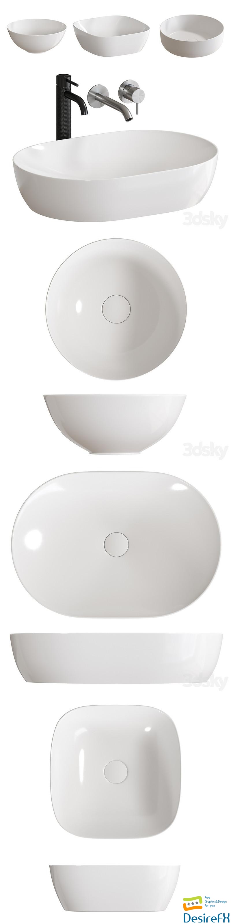 Washbasins Ceramica Nova 3D Model