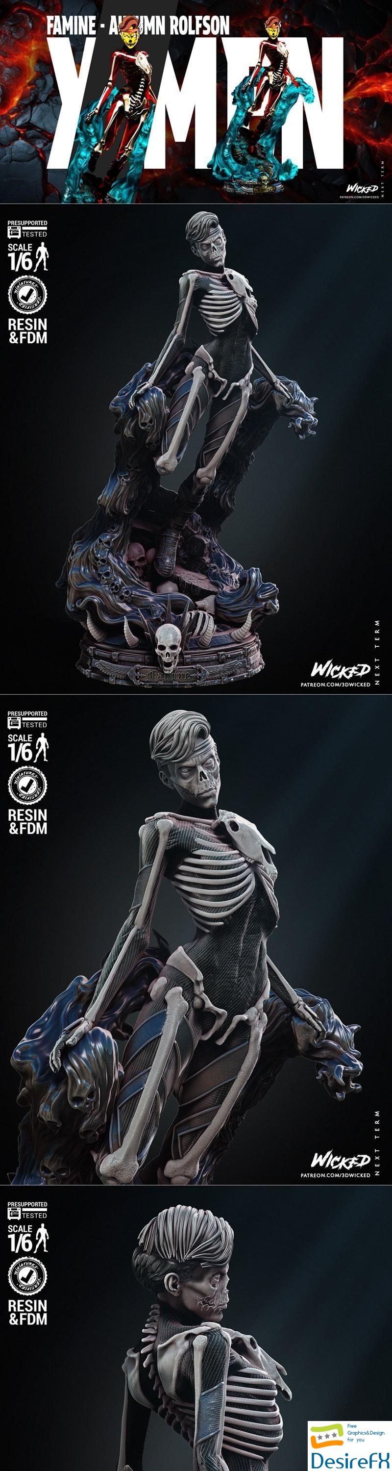 Wicked - Famine Sculpture 3D Print