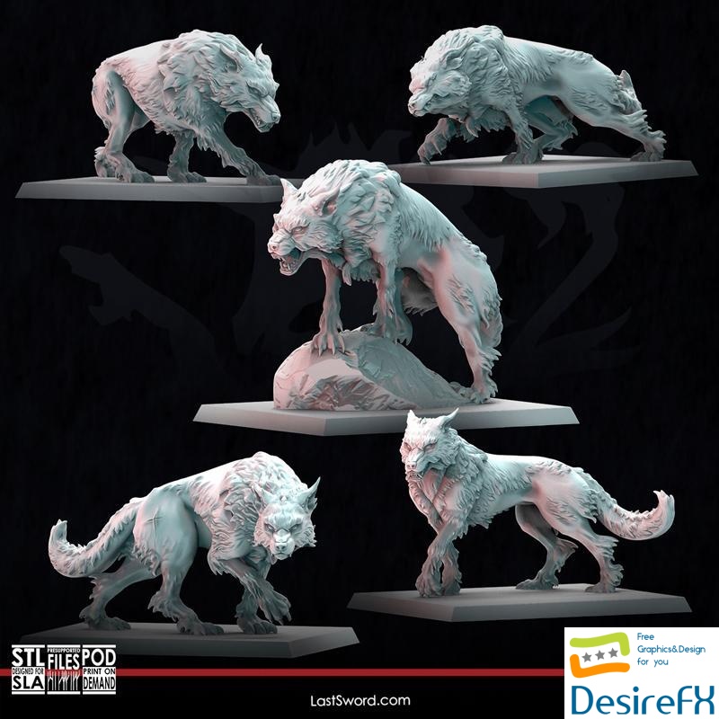 Wild Wolves 3D Print