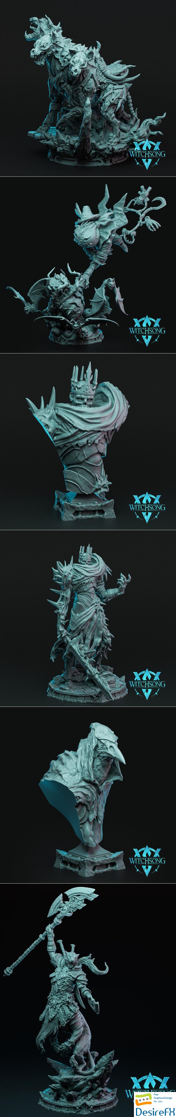 Witchsong Miniatures Collection 3D Print