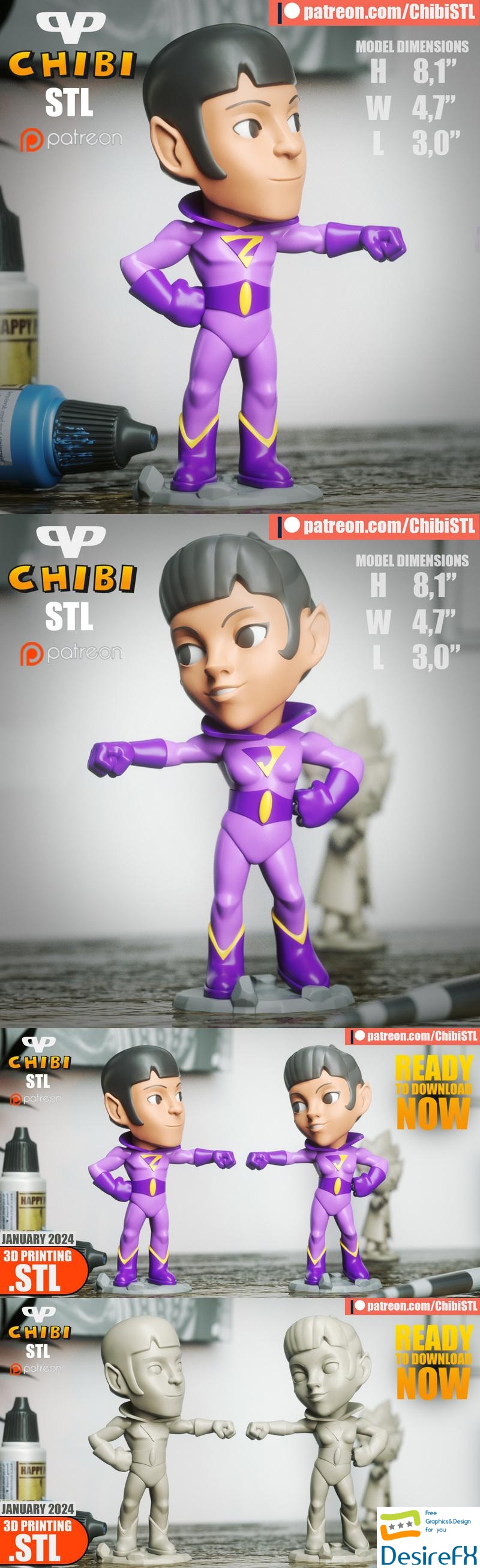 Wonder Twins Chibi - 3D Print