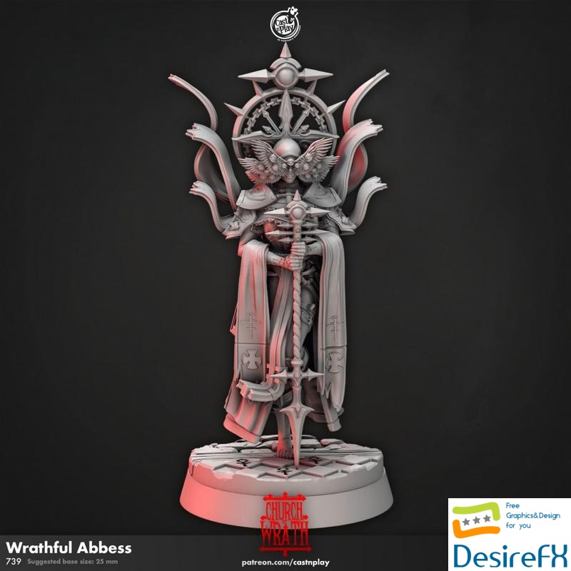 Wrathful Abbess - 3D Print