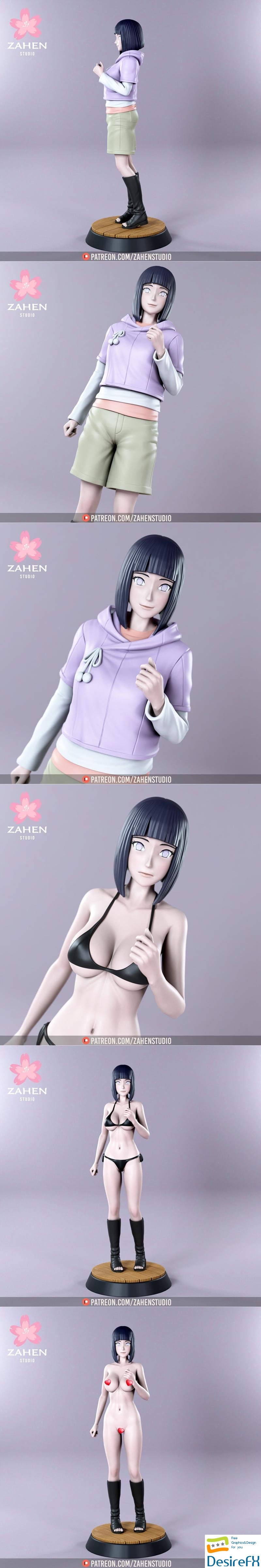 Zahen Studio - Hinata Hyuuga 3D Print