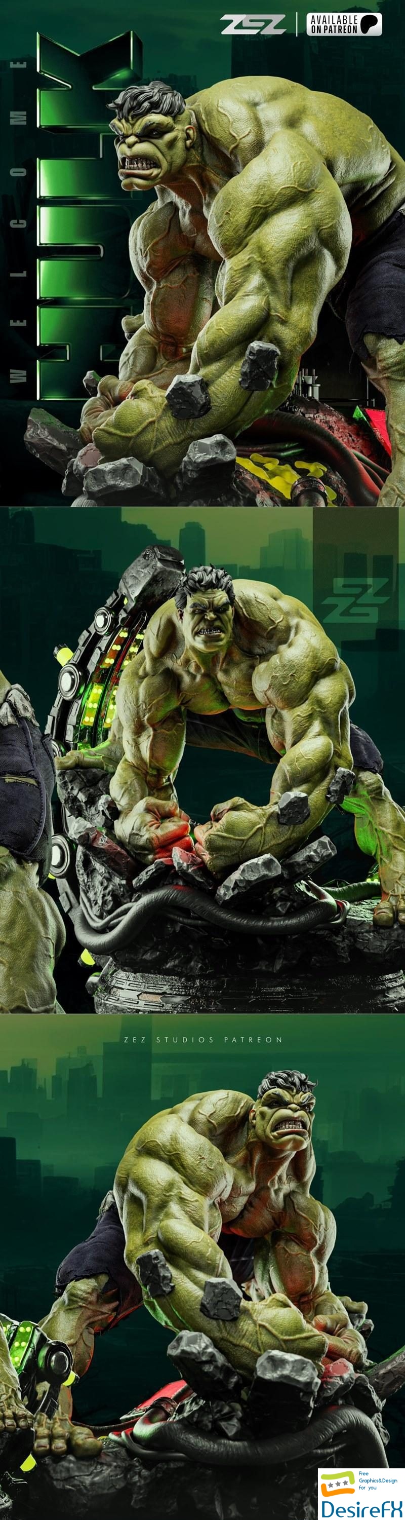 ZEZ Studios - Hulk 3D Print