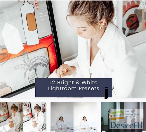 12 Bright & White Lightroom Presets - YUKKPYE