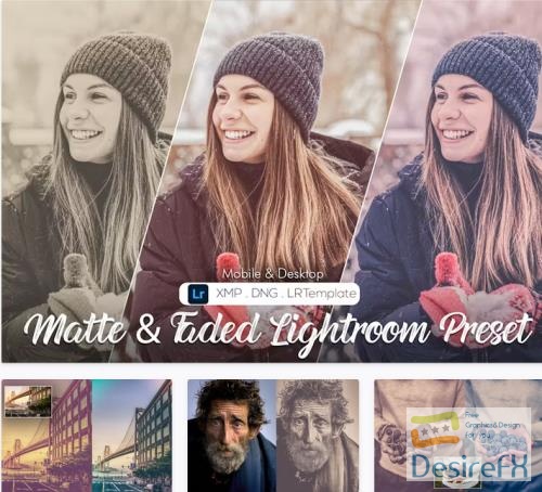 20 Matte & Faded Lightroom Presets - DX8SB93