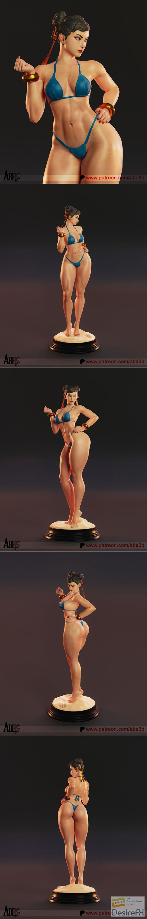 Abe3D – Chun-Li SF6 Bikini – 3D Print