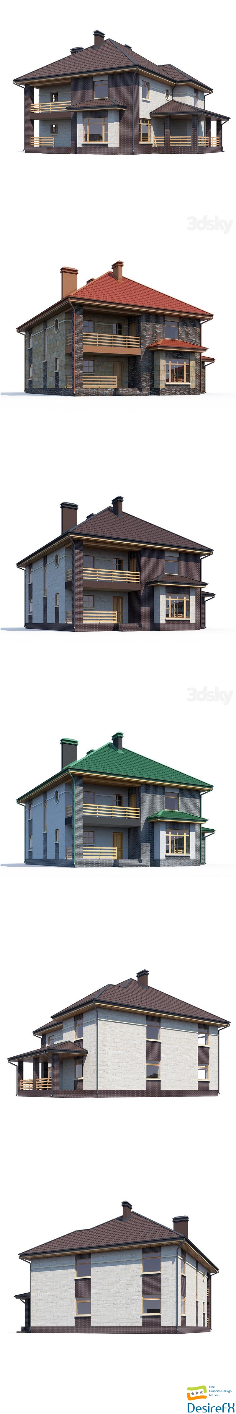 ABS House V167 3D Model