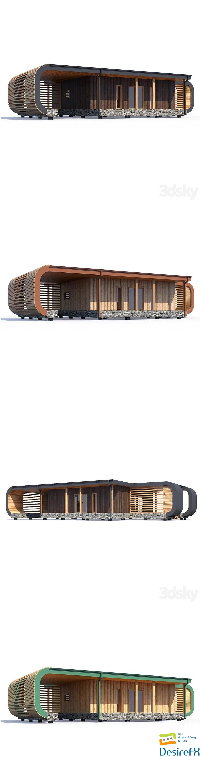 ABS House V191 3D Model