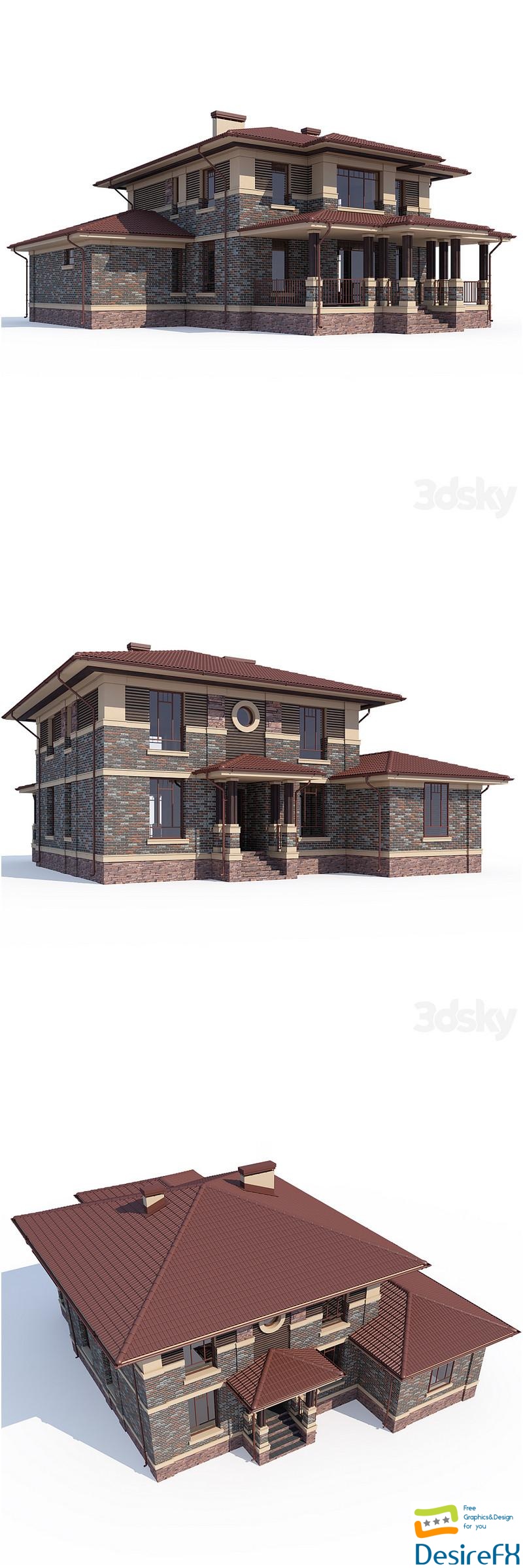 ABS House V82 3D Model