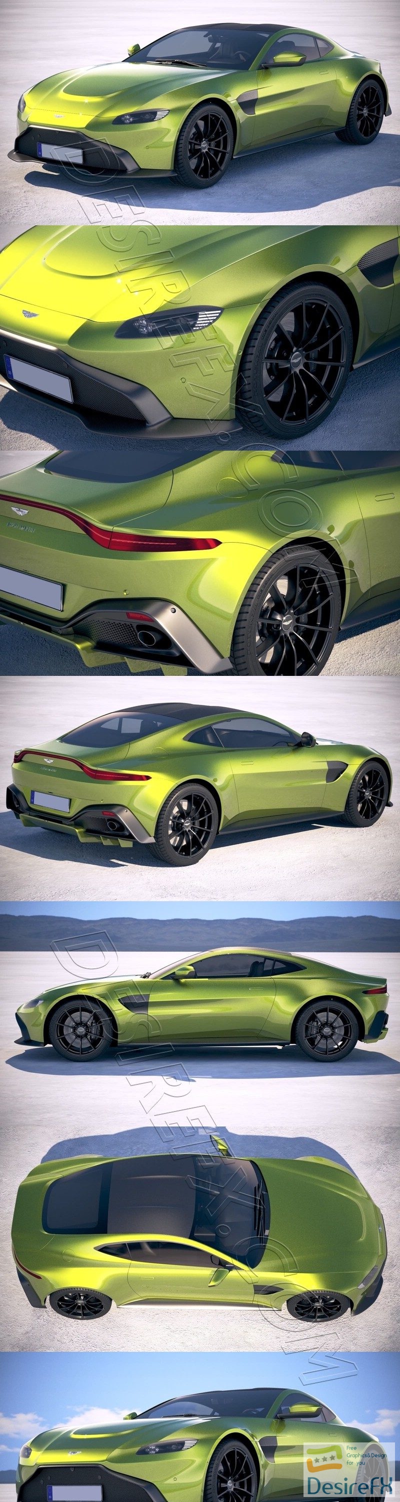 Aston Martin Vantage 2019 3D Model