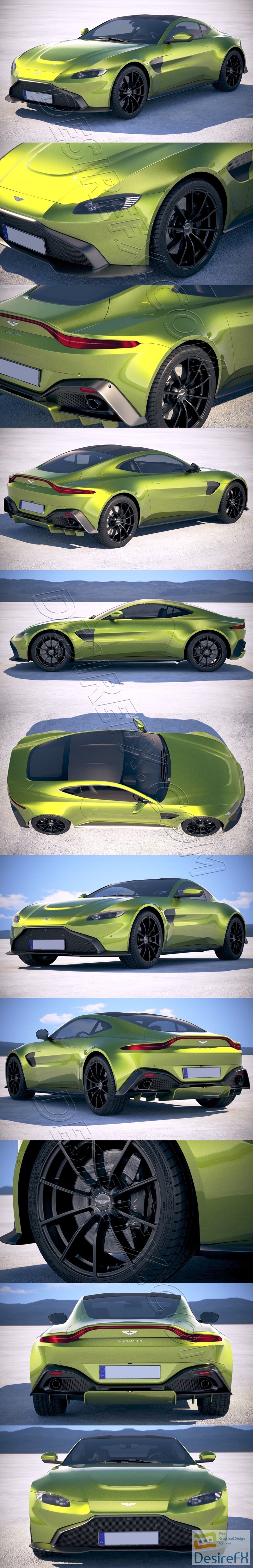 Aston Martin Vantage 2019 3D Model