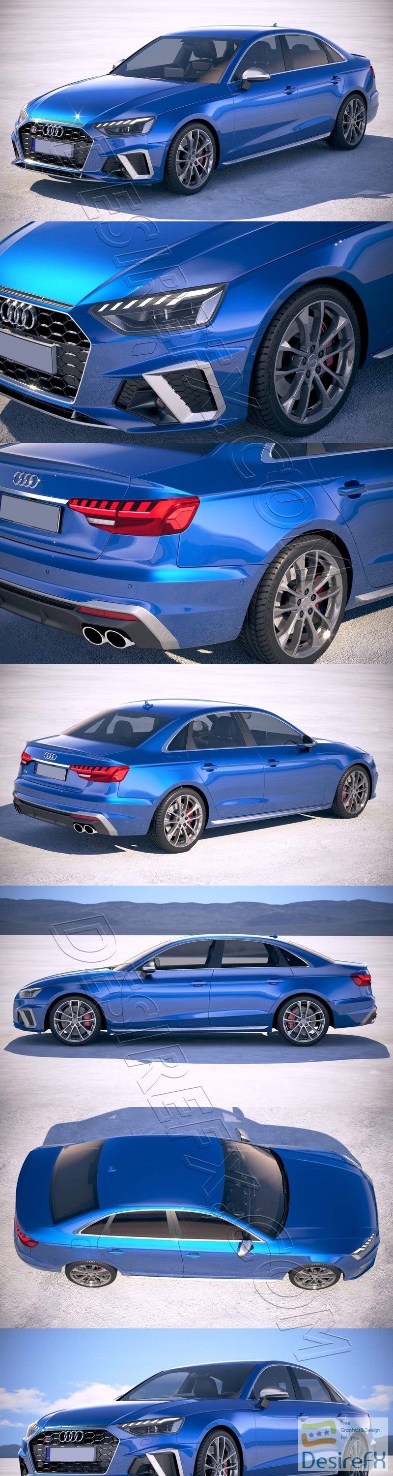 Audi S4 Sedan 2020 3D Model