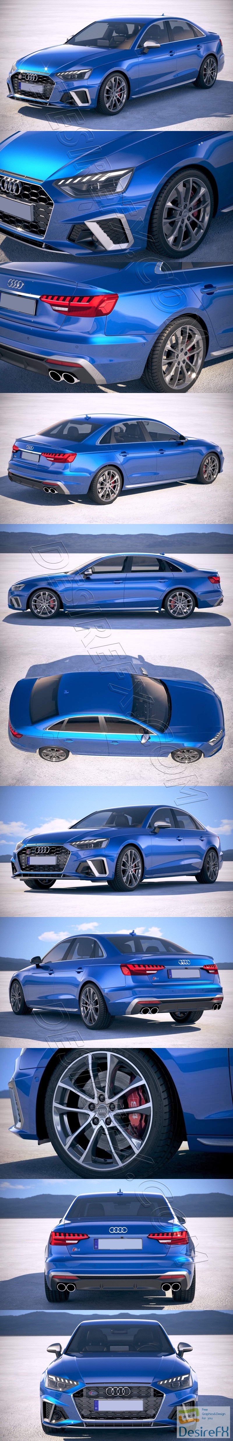 Audi S4 Sedan 2020 3D Model