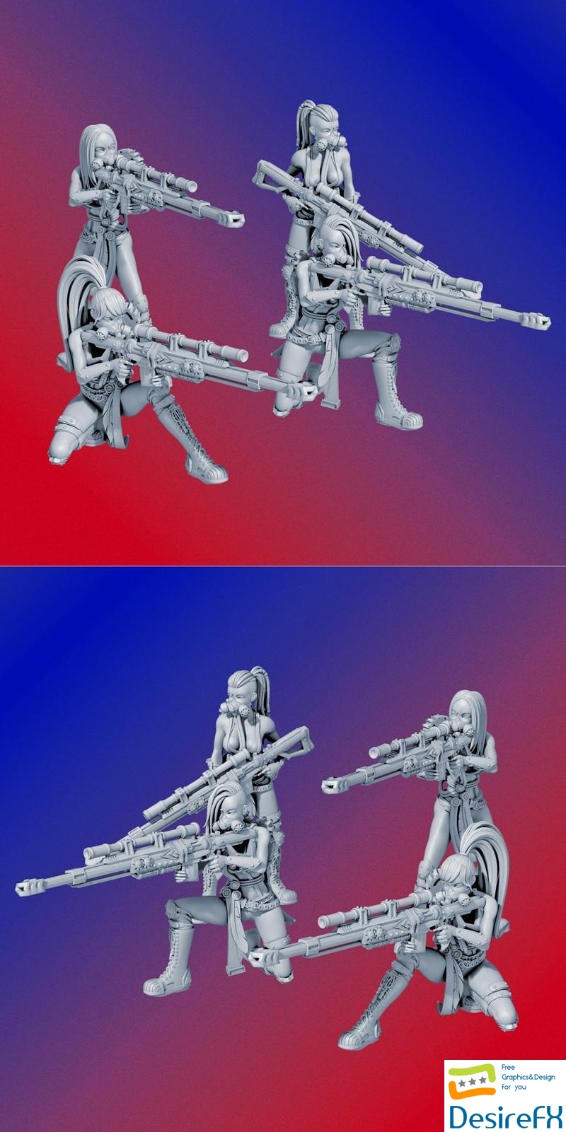 Aurora - Explorer Rescue Squad - Troops SnipeB 3D Print