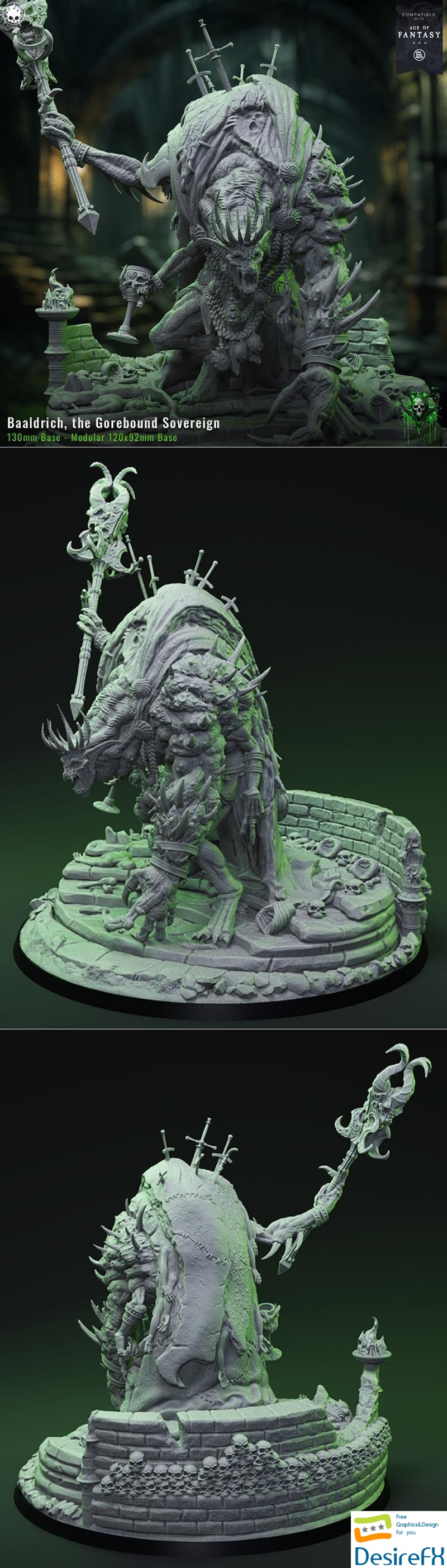 Baaldrich, the Gorebound Sovereign 3D Print