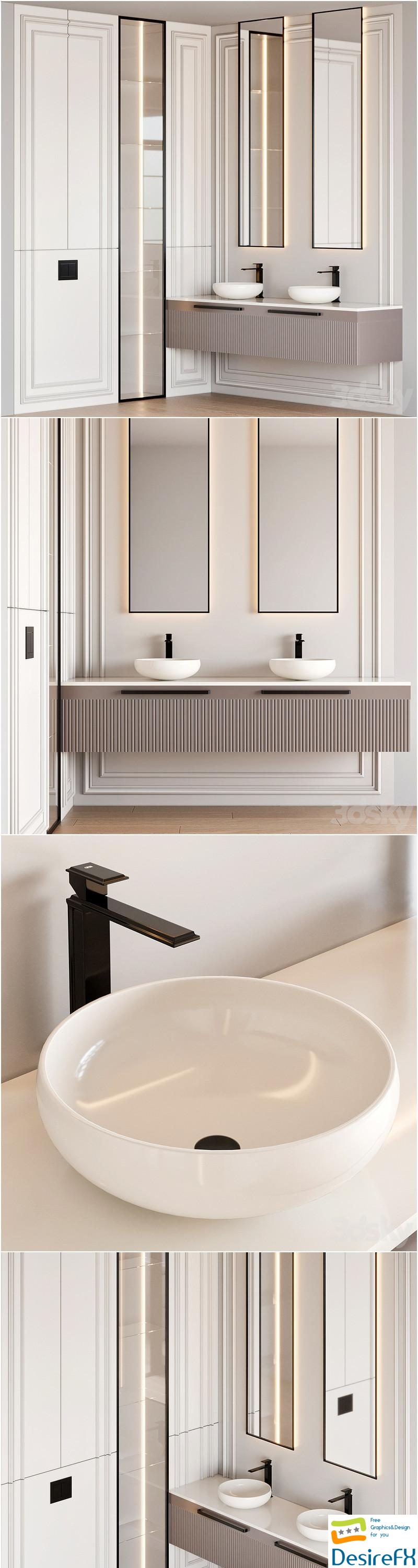 Bathroom furniture 109 3D Model