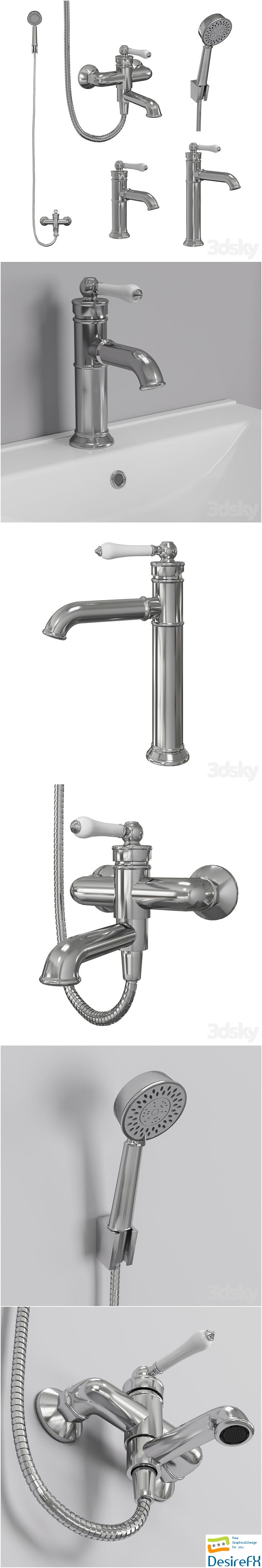 Bathroom sink Oxford IDDIS faucet 3D Model