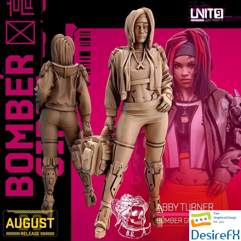 Bomber Girls Gang - Abby Turner 01 - 3D Print
