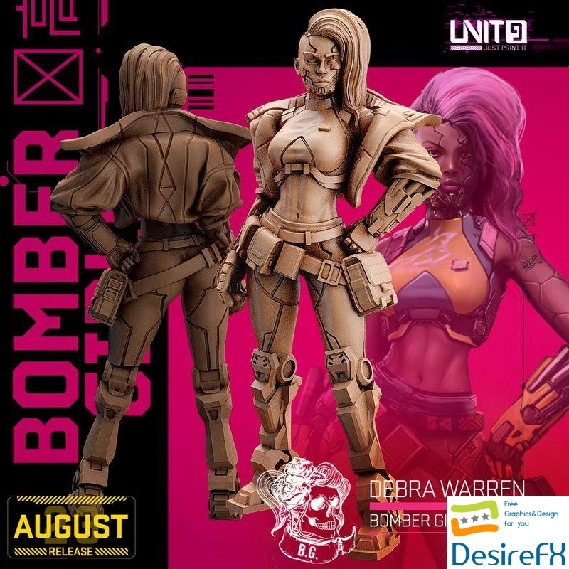 Bomber Girls Gang - Debra Warren 01 - 3D Print