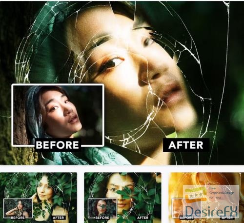 Broken Mirror Photo Effect - A4A6R8X