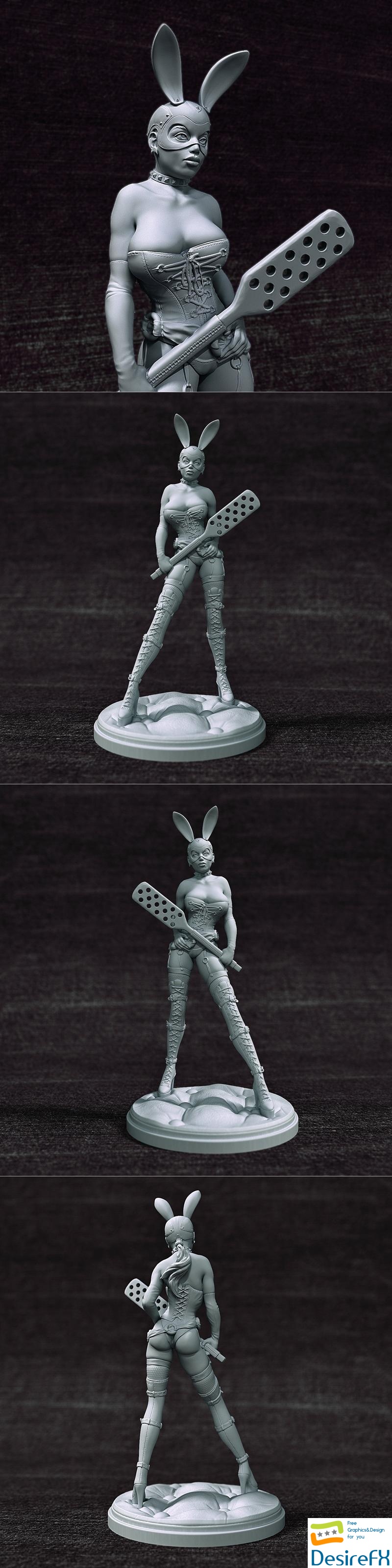 Bunny Girl Lara – 3D Print Model OBJ