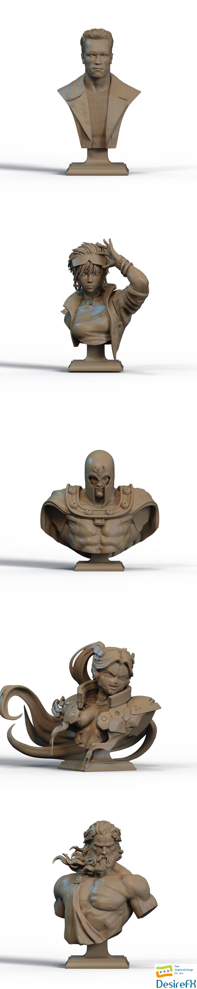 Ca 3d Studios - Busts Release 3D Print