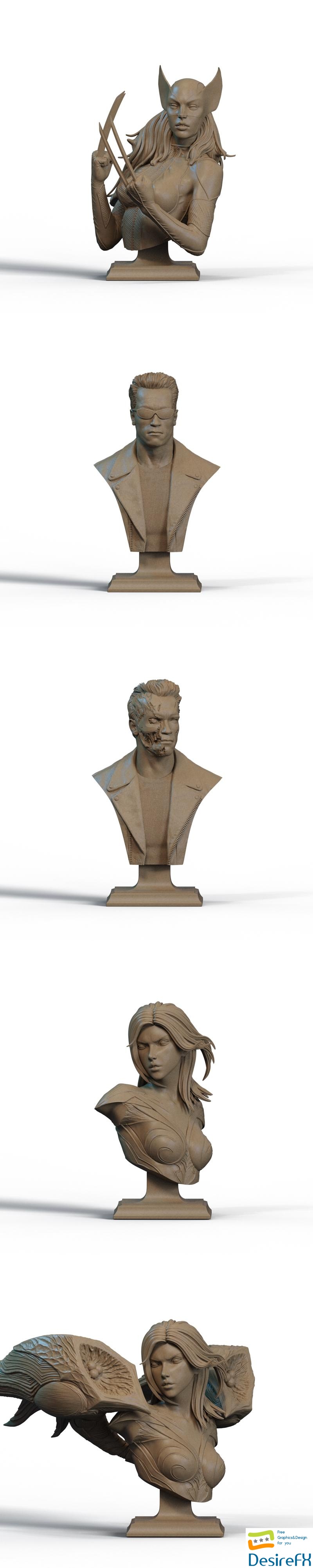 Ca 3d Studios - Busts Release 3D Print