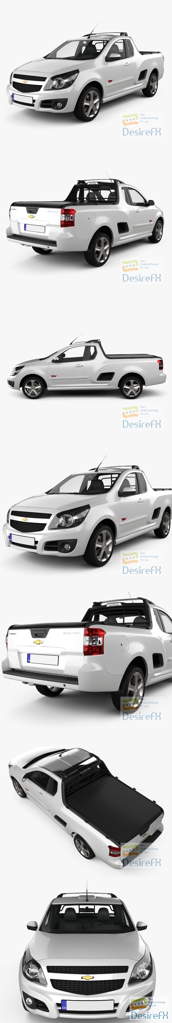 Chevrolet Montana 2012 3D Model