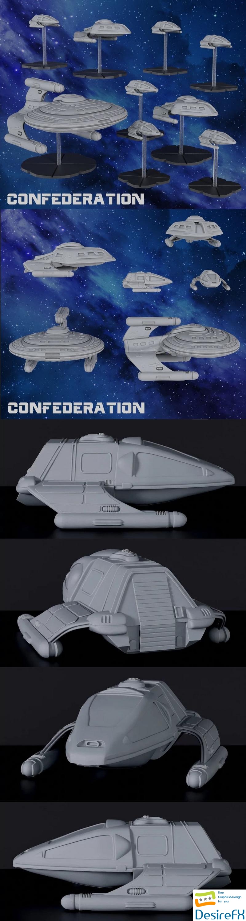 Confederation Hyperfront - 3D Print