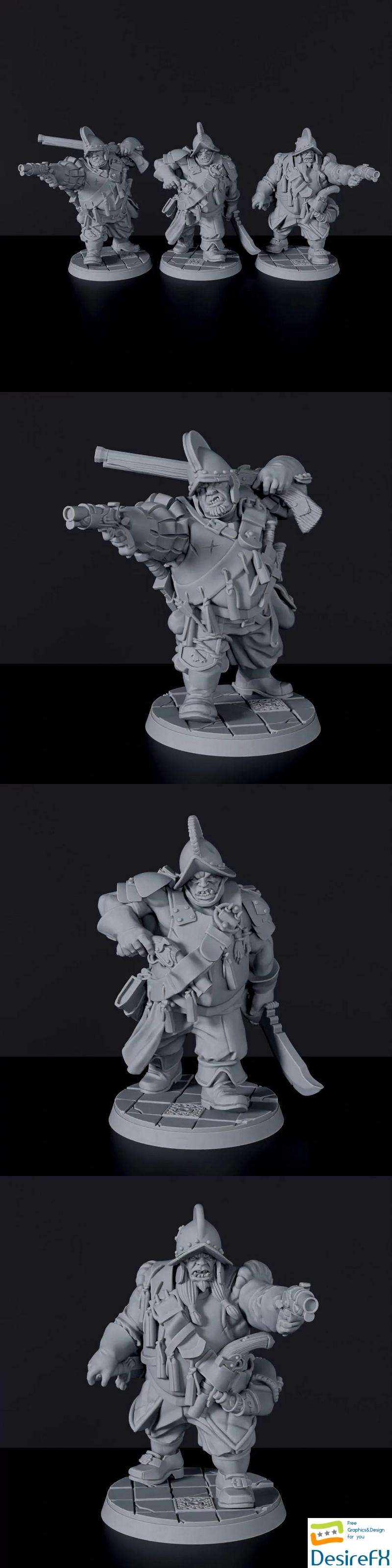 Conquistador Ogre Unit - 3D Print
