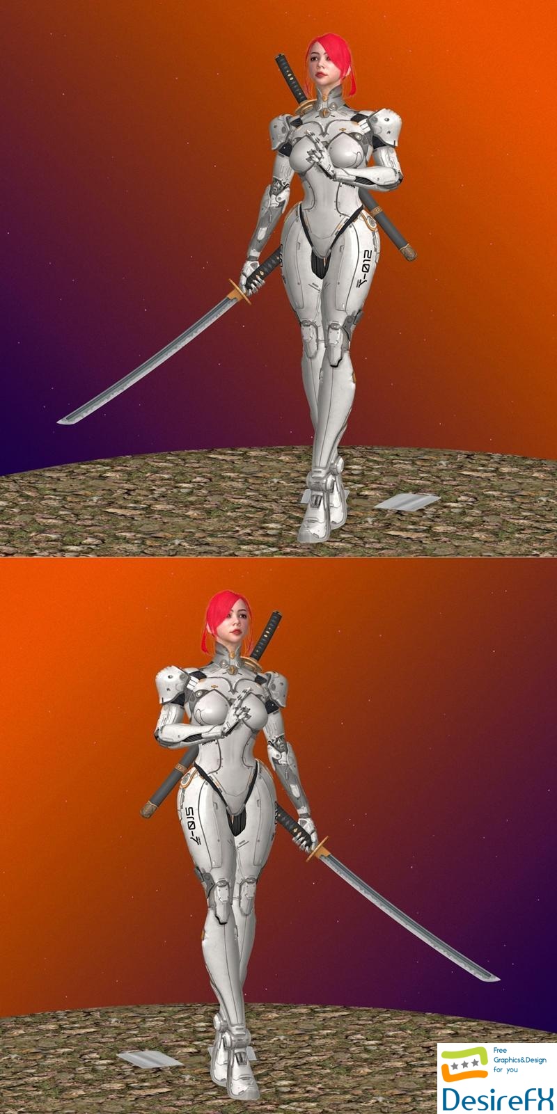Cyborg Assassin 3D Print