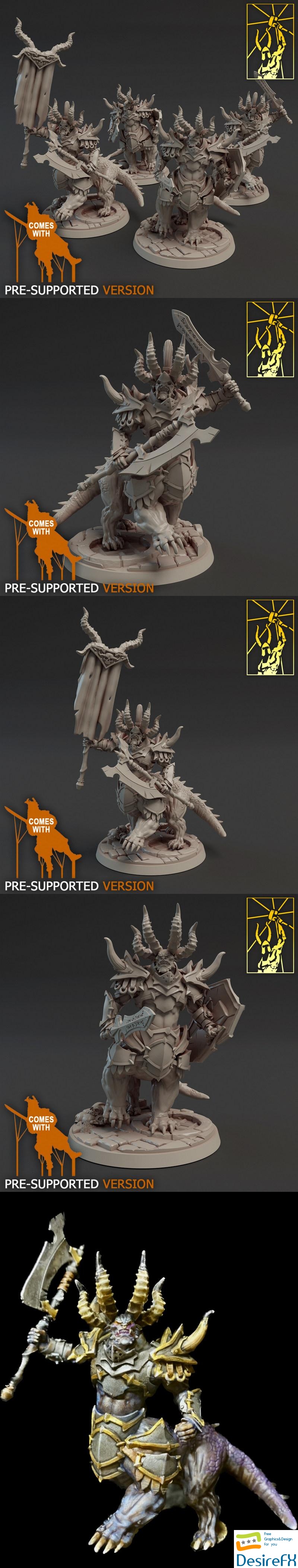 Daemon Beast Cavalry - 3D Print