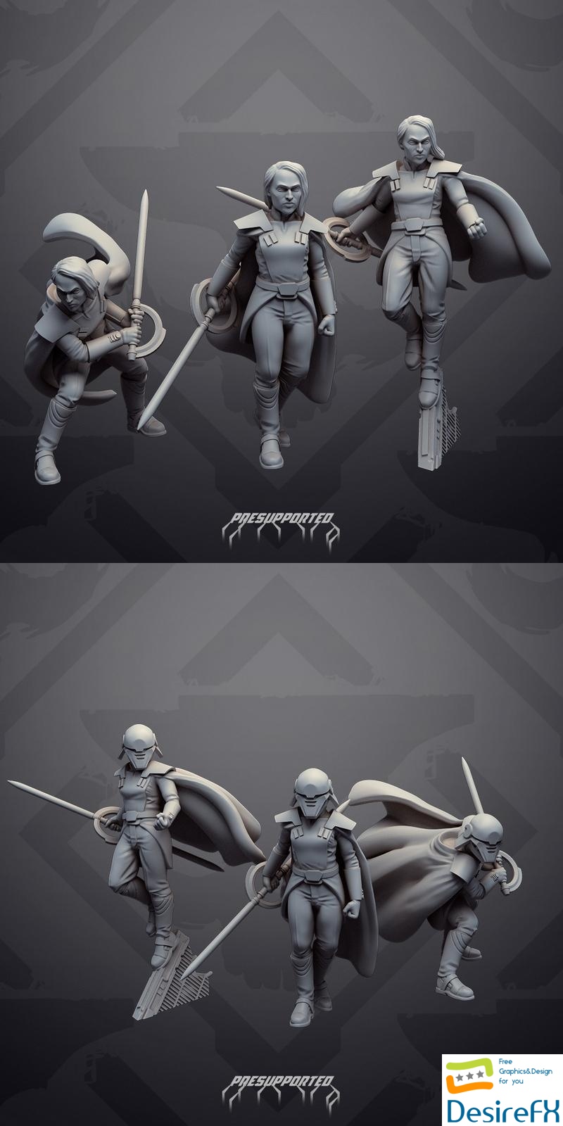 Dark Warlock Huntress - 3D Print