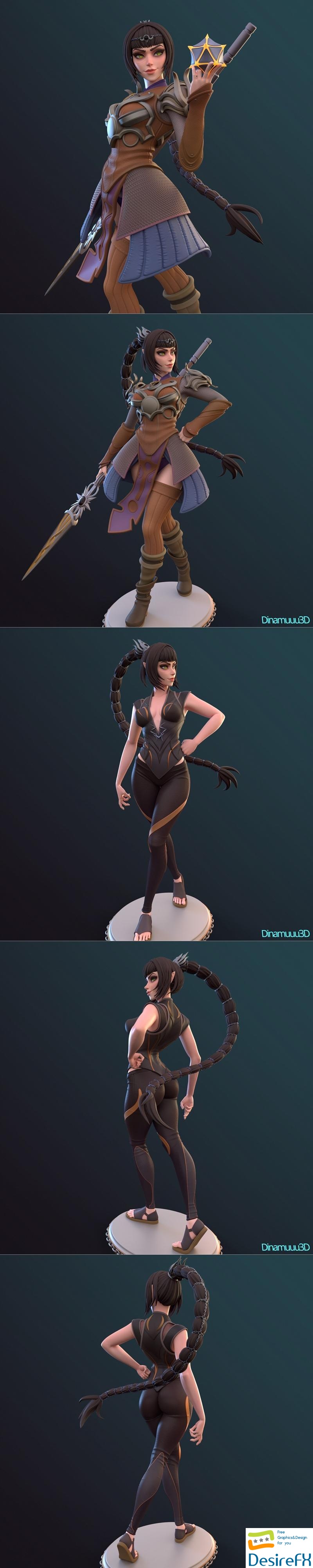 Dinamuuu3D - Shadowheart 3D Print