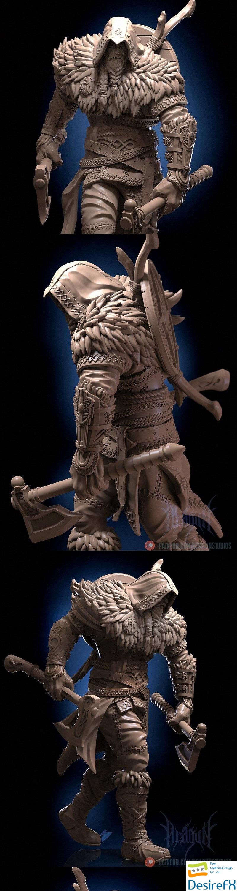 Dragun Studios - Eivor from Assassinc Creed - 3D Print