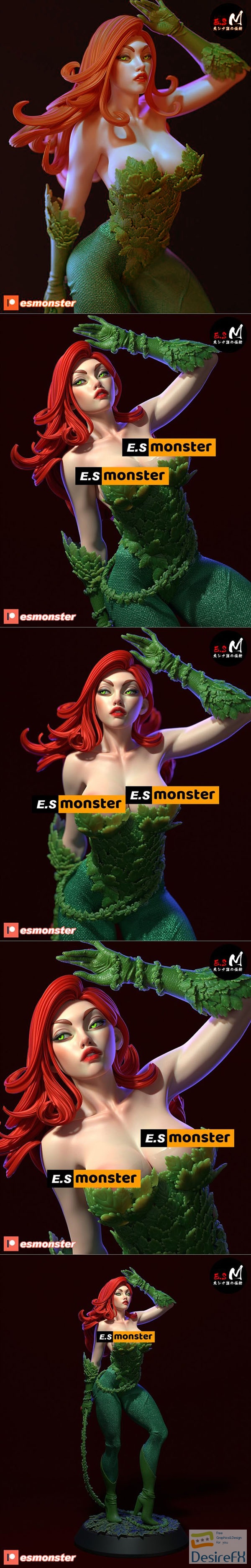 E.S Monster – Poison Ivy – 3D Print