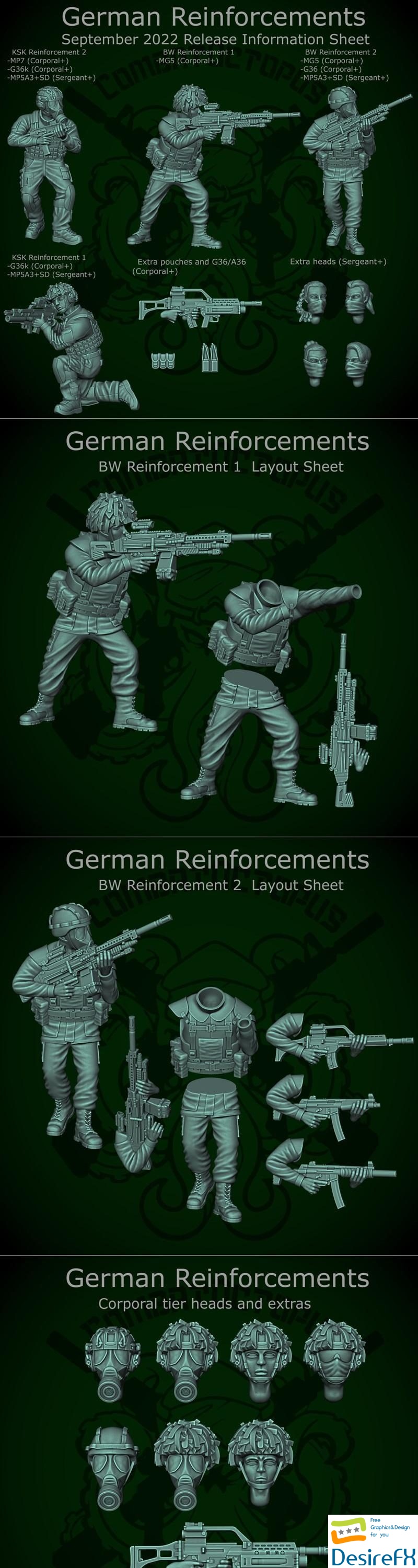 German Reinforcements 3D Print