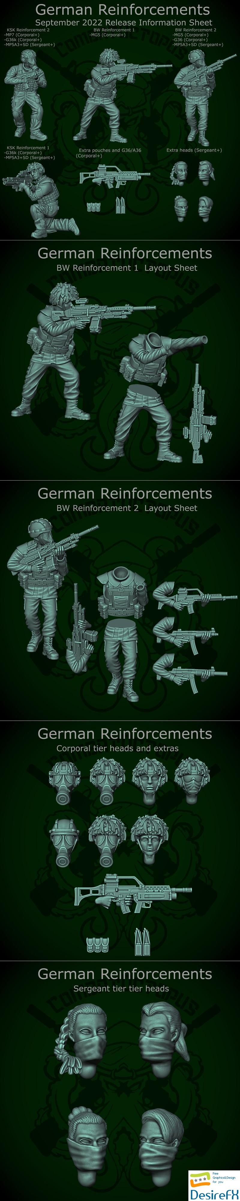 German Reinforcements 3D Print